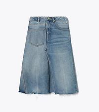 Deconstructed Denim Skirt