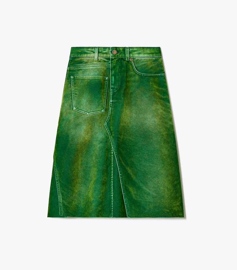 Deconstructed Denim Skirt