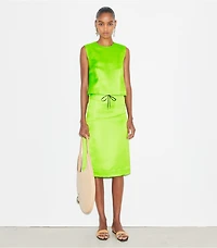 Deconstructed Satin Skirt