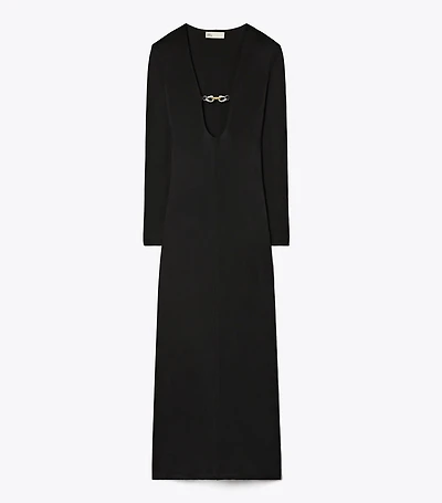 Deep U-Neck Jessa Viscose Dress