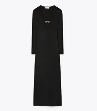 Deep U-Neck Jessa Viscose Dress