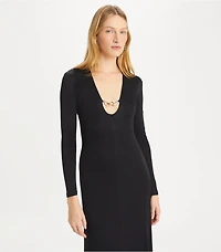 Deep U-Neck Jessa Viscose Dress