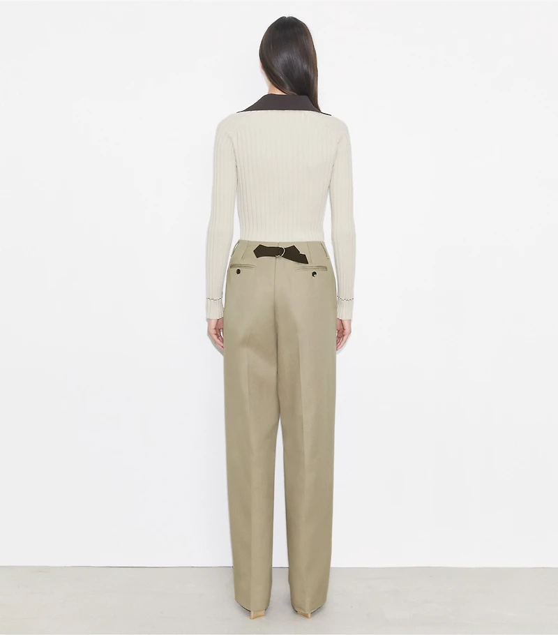 Distressed Cotton Pant