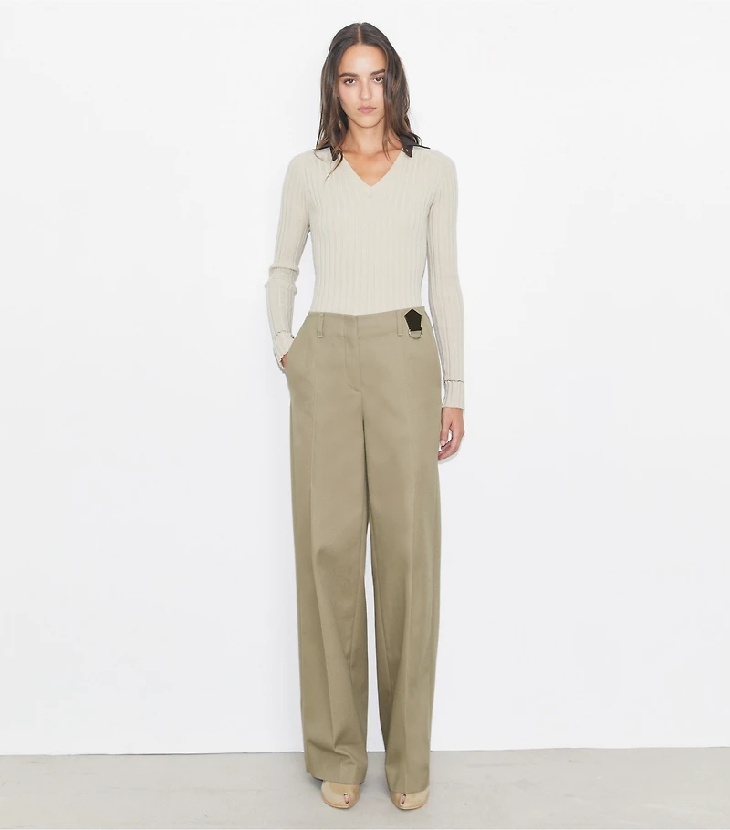 Distressed Cotton Pant