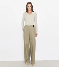 Distressed Cotton Pant