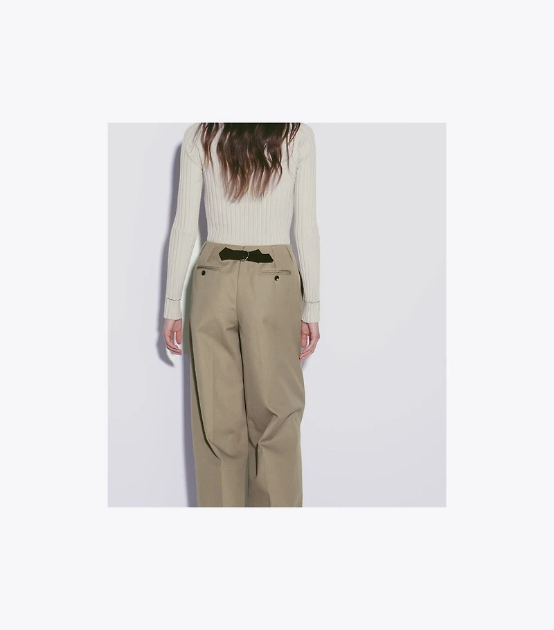 Distressed Cotton Pant
