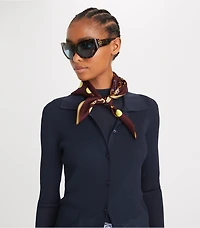 Dotted T Monogram Neckerchief