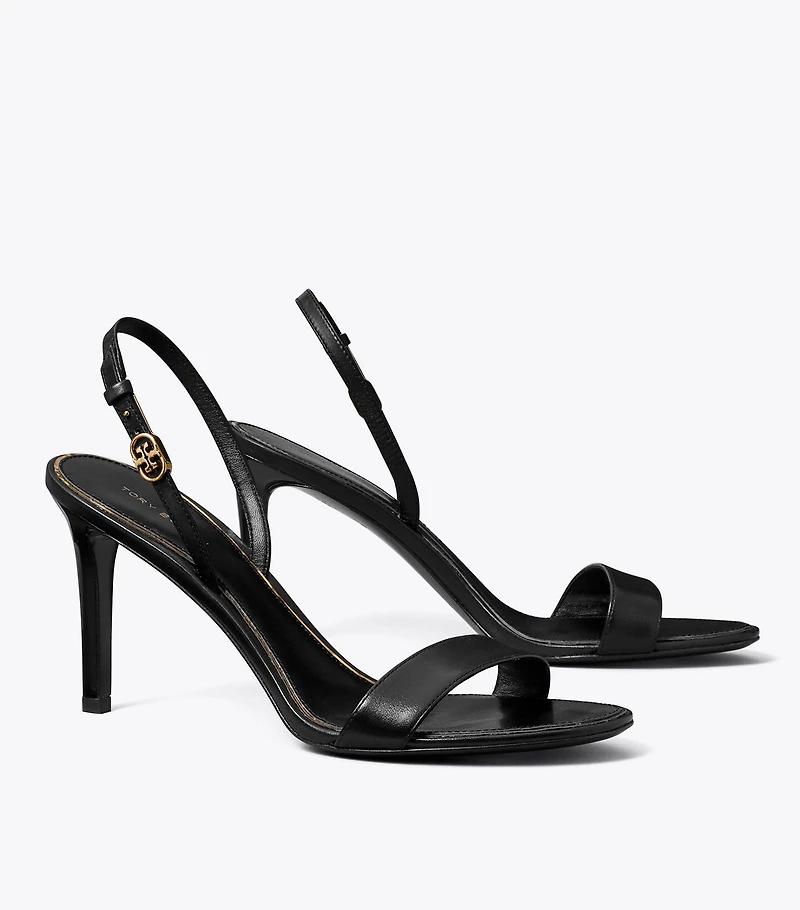Double T Buckle Heeled Sandal