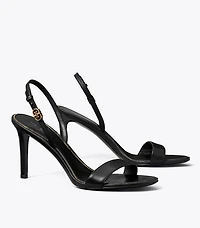 Double T Buckle Heeled Sandal