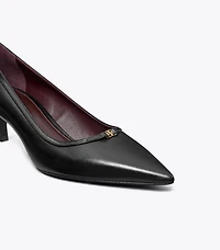 Double T Buckle Kitten Heel Pump