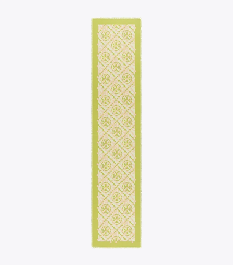 Double T Monogram Oblong Scarf