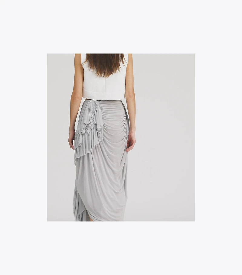Draped Jersey Skirt