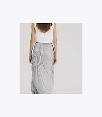 Draped Jersey Skirt