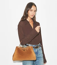 Eleanor Suede Satchel