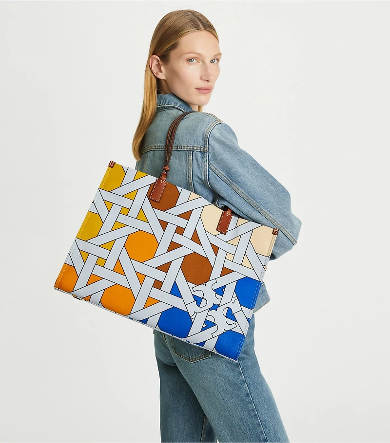 Ella Canvas Basketweave Tote