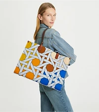 Ella Canvas Basketweave Tote