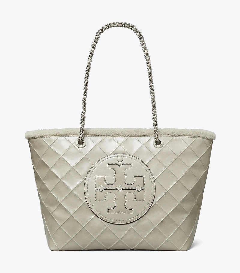 Ella Chain Shearling Tote