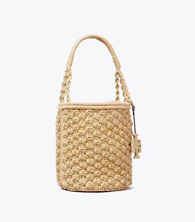 Ella Hand-Crocheted Popcorn Bucket Bag