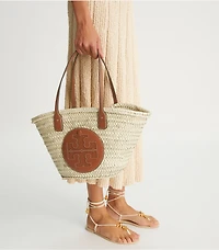 Ella Straw Basket Tote 
