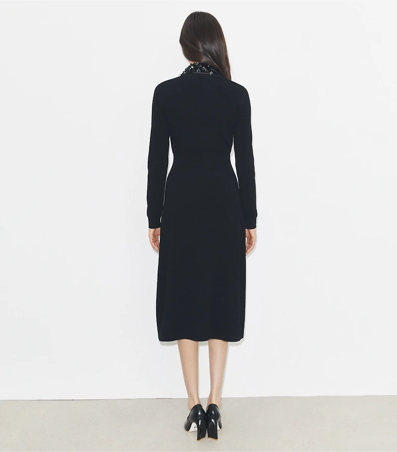 Embellished Collar Dress