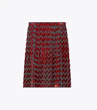 Embellished Jersey Skirt