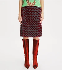 Embellished Jersey Skirt