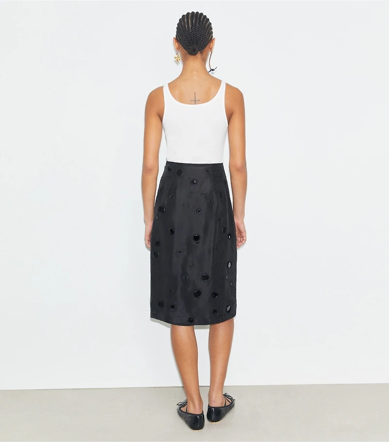 Embellished Mirror Skirt