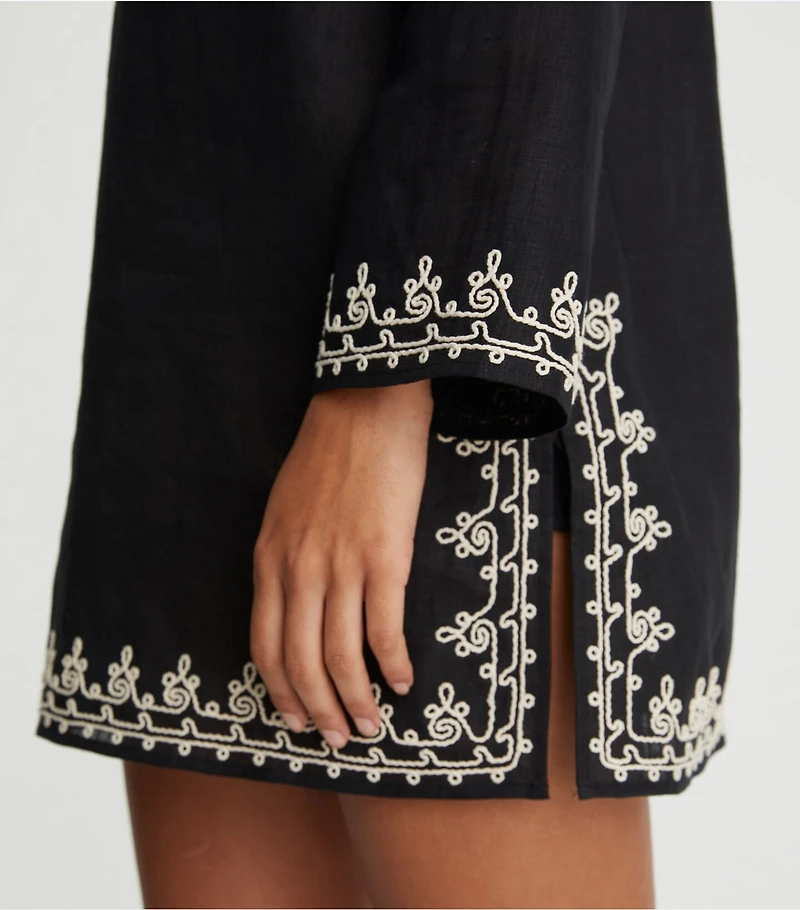 Embellished Short Caftan