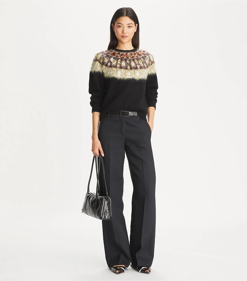 Embellished Wool Sweater