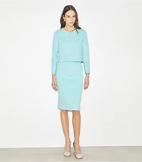 Embossed Sweater Skirt