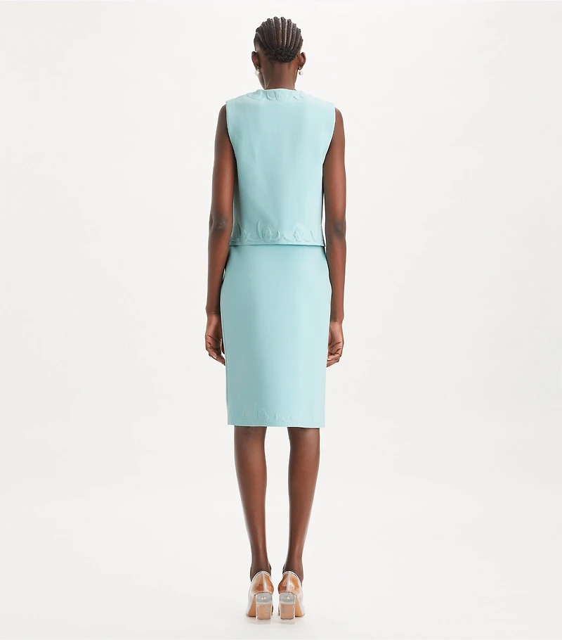 Embossed Viscose Shell Top