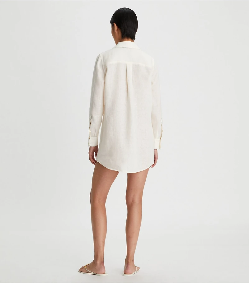 Embroidered Beach Shirt