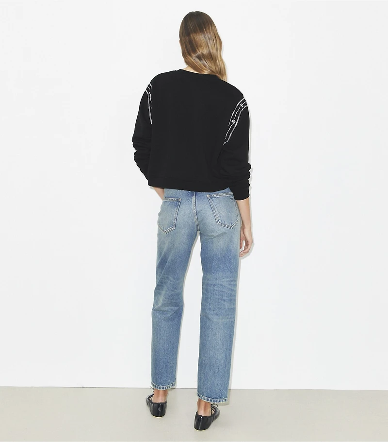 Embroidered French Terry Sweatshirt