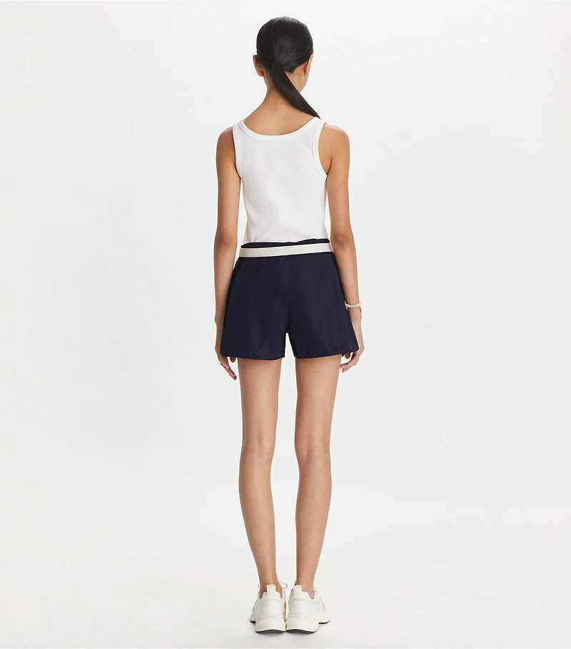 Embroidered Logo Nylon Short