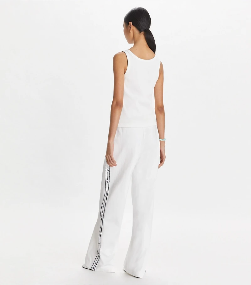 Embroidered Logo Nylon Track Pant
