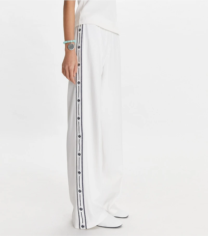 Embroidered Logo Nylon Track Pant
