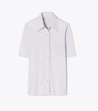 Embroidered Mercerized Cotton Polo