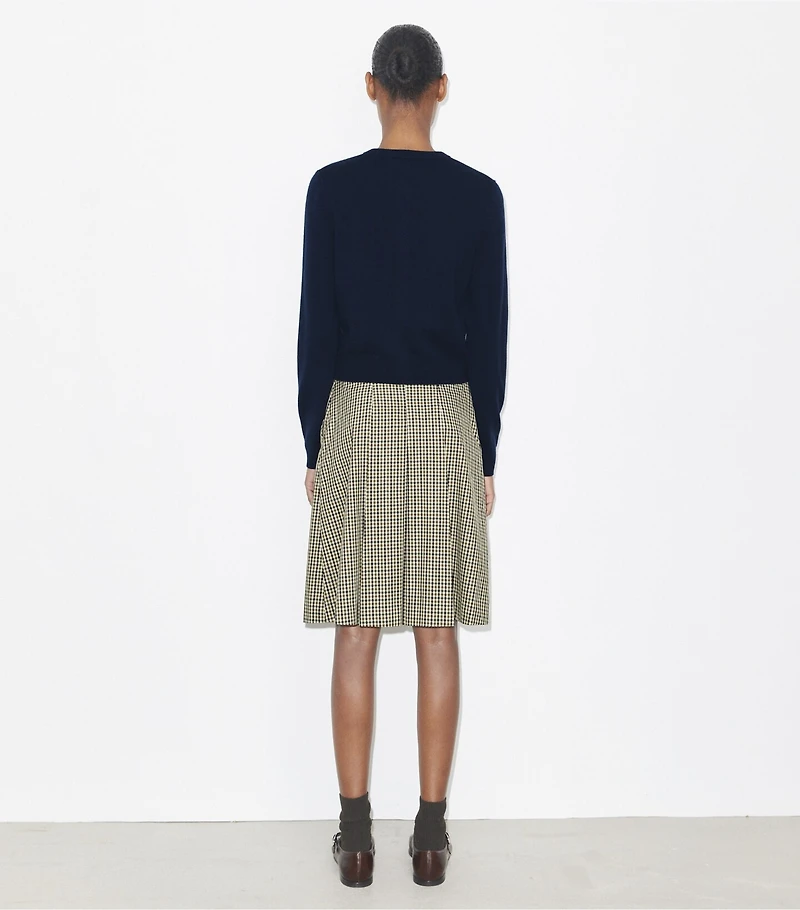 Embroidered Merino and Cashmere Cardigan