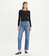 Embroidered Wool Sweater