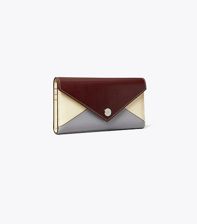 Envelope Color-Block Long Wallet
