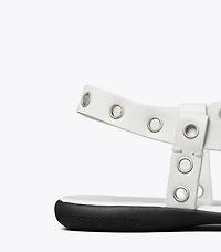 Eyelet Toe Ring Sandal
