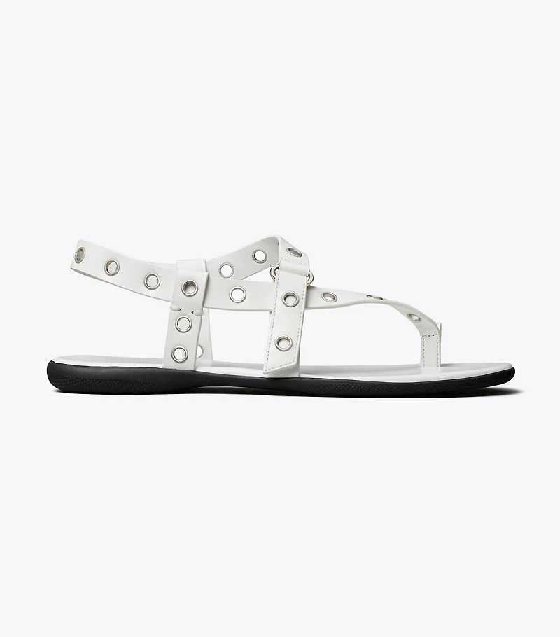 Eyelet Toe Ring Sandal
