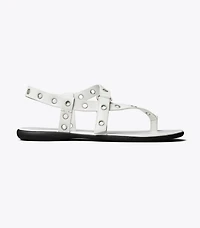 Eyelet Toe Ring Sandal