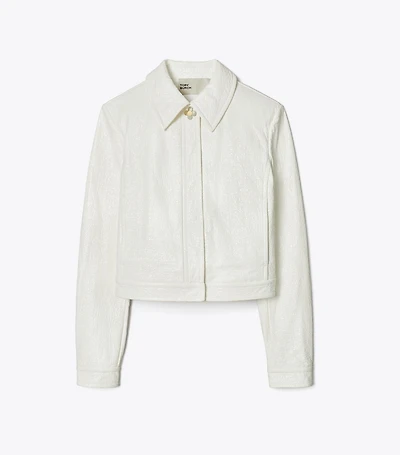 Faux Crinkle Leather Jacket