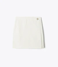 Faux Crinkle Leather Skirt