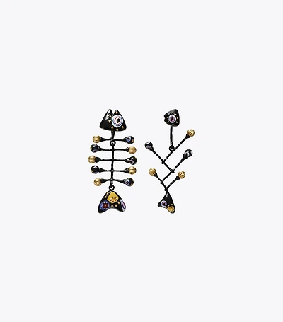 Fish Painted Earring