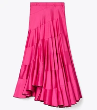 Flared Cotton Silk Skirt