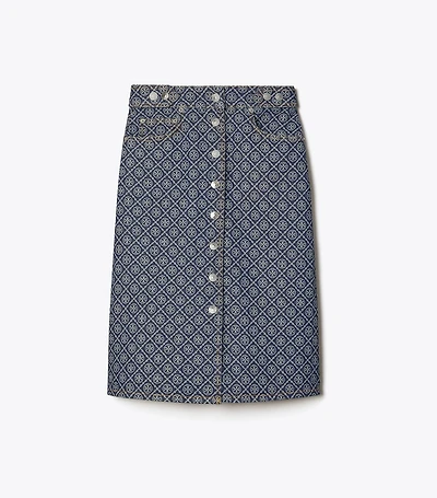 Flared Denim Skirt