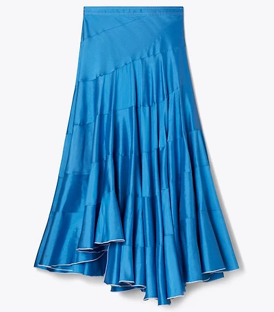 Flared Silk Skirt