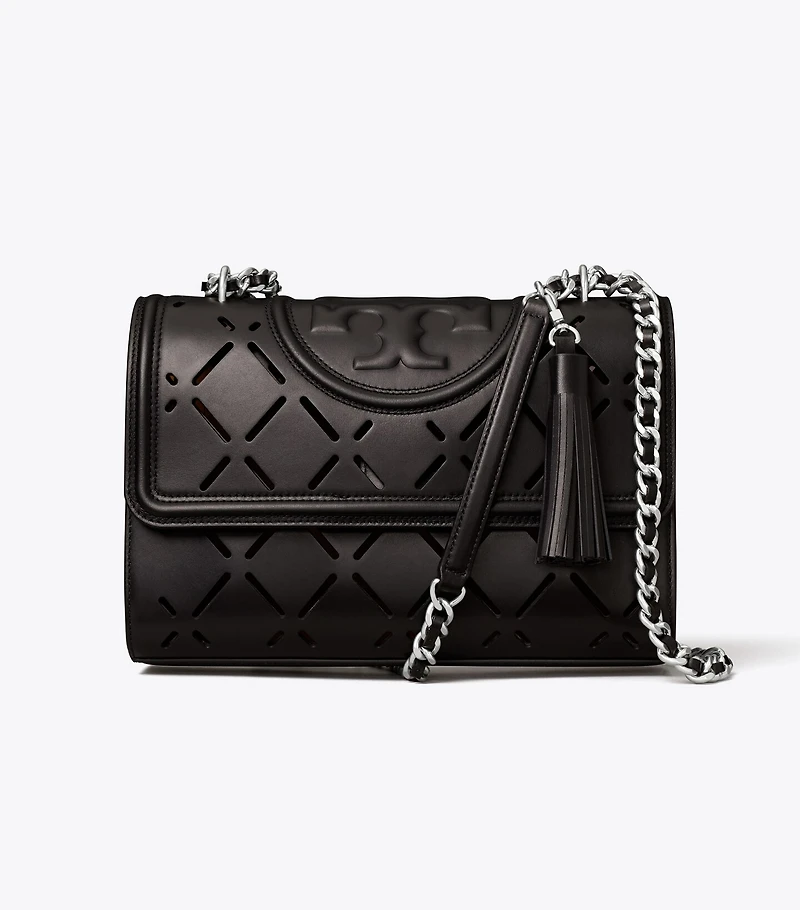 Fleming Diamond Perforated Convertible Shoulder Bag
